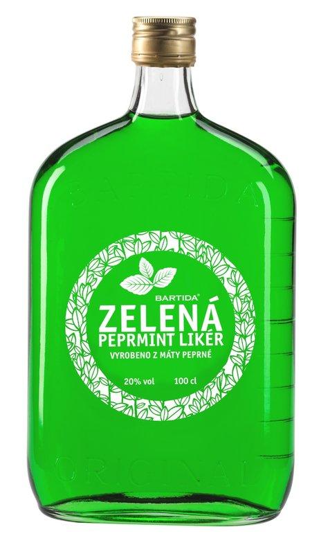 Bartida Zelená Peprmint 1 l (holá láhev)