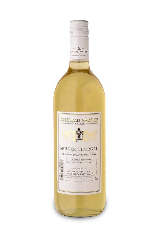 Chateau Valtice Muller Thurgau jakostní víno  1 l