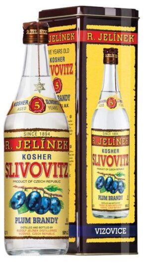 Rudolf Jelínek Slivovice kosher silver plech  0