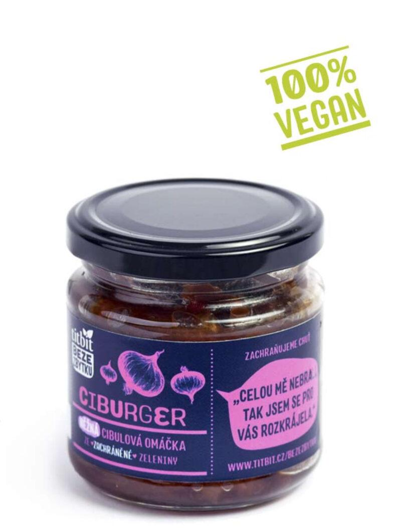 Titbit Ciburger Hot vegan – cibulové chutney s chilli